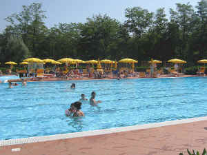 Public swimming pool in Tuscany