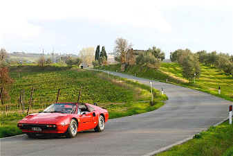 Driving in Tuscany